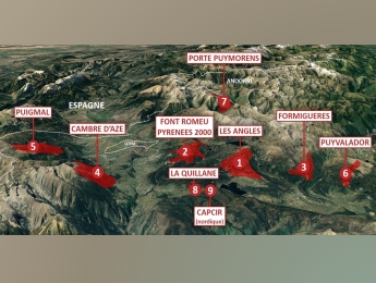 Diag. technique des 8 domaines skiables